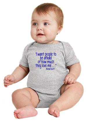 Michael Scott Love Quote Baby Bodysuit inspired by The Office