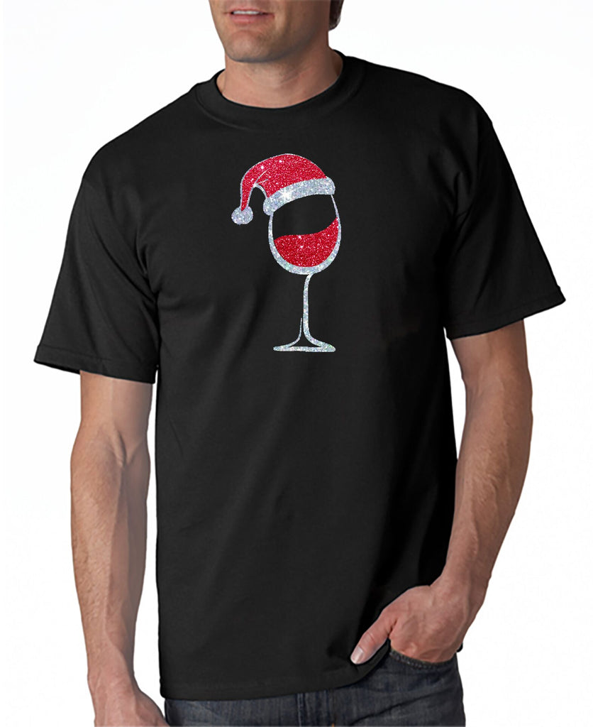Santa Wine T-Shirt - Merry Christmas