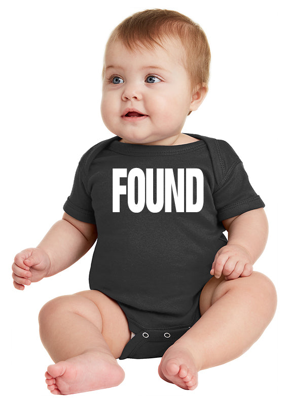 FOUND Infant Baby Bodysuit inspired by the series LOST