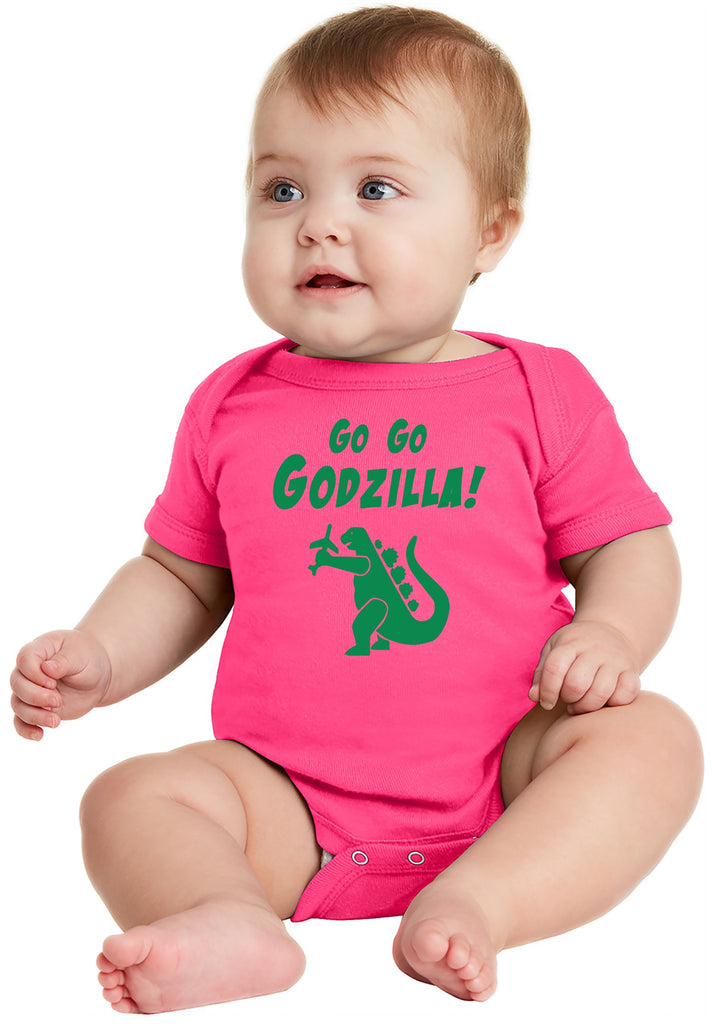 Go Go Godzilla Baby Bodysuit inspired by Blue Oyster Cult and the Monster Himself!