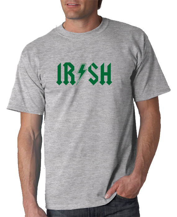 Irish T-shirt - AC/DC Style Irish Tshirt – DesignerTeez