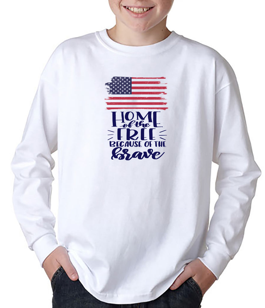 Home of the Free Because of the Brave YOUTH T-Shirt/Hoodie