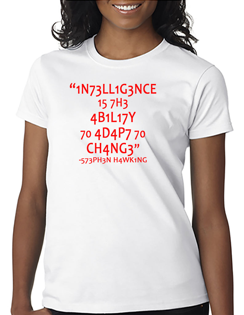 Intelligence Quote Puzzle Stephen Hawking T-Shirt