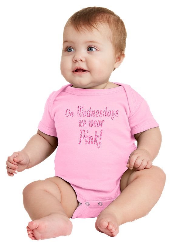 On Wednesdays We Wear Pink Baby Bodysuit Mean Girls Inspired