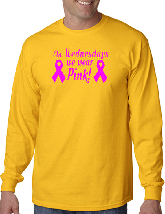 On Wednesday We Wear Pink Breast Cancer Mean Girls Jersey Pink Custom Name Baseball  Jersey Shirt