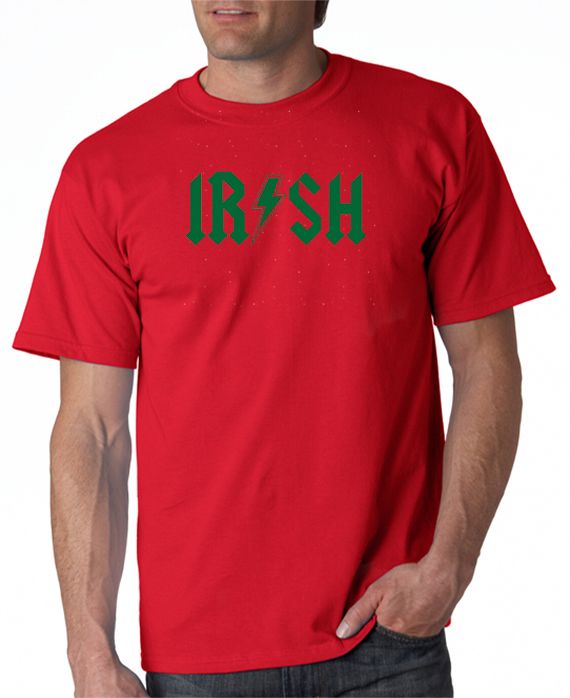 Irish T-shirt - AC/DC Style Irish Tshirt – DesignerTeez