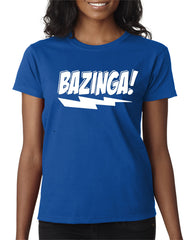 The Big Bang Theory Bazinga Logo Women's T-Shirt - Officially Licensed TV Show Merch