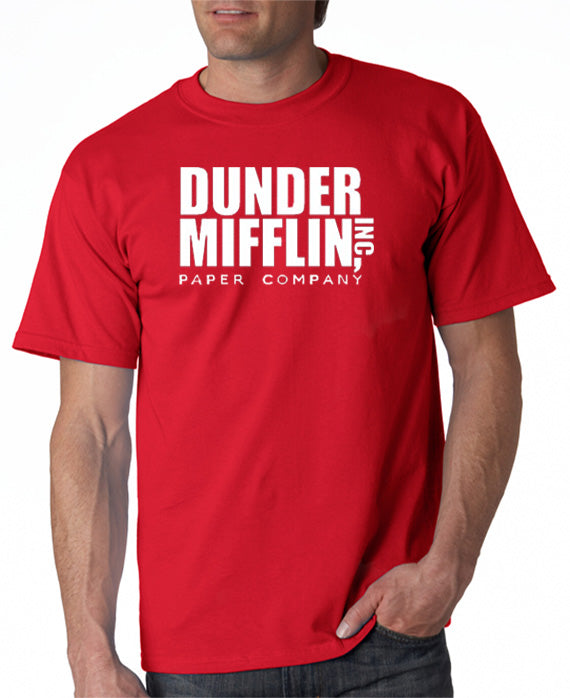 The Office Dunder Mifflin Logo Women's Black Short Sleeve Crew