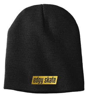 edgy skate skull beanie hat