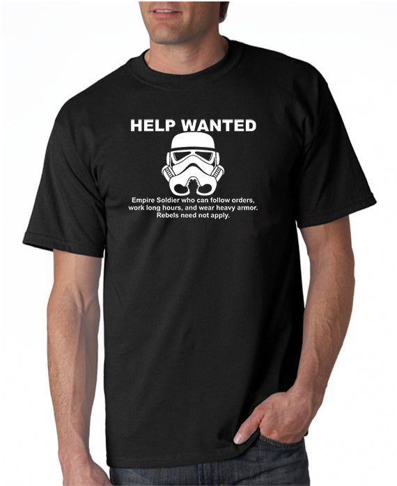 Empire Help Wanted T-shirt Movie T-shirt Star Wars T-shirt