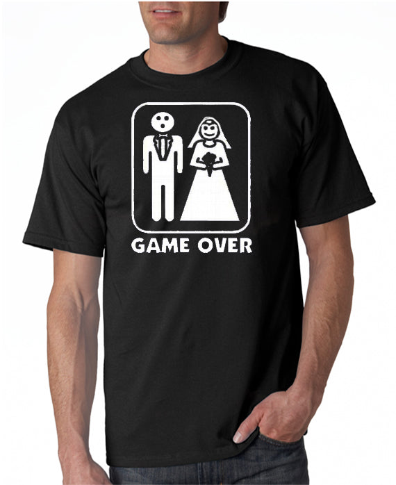 Game Over T-shirt Wedding Game Over T-shirt – DesignerTeez