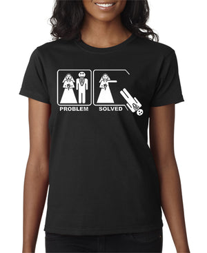 Problem Solved Bride Wedding Divorce T-shirt