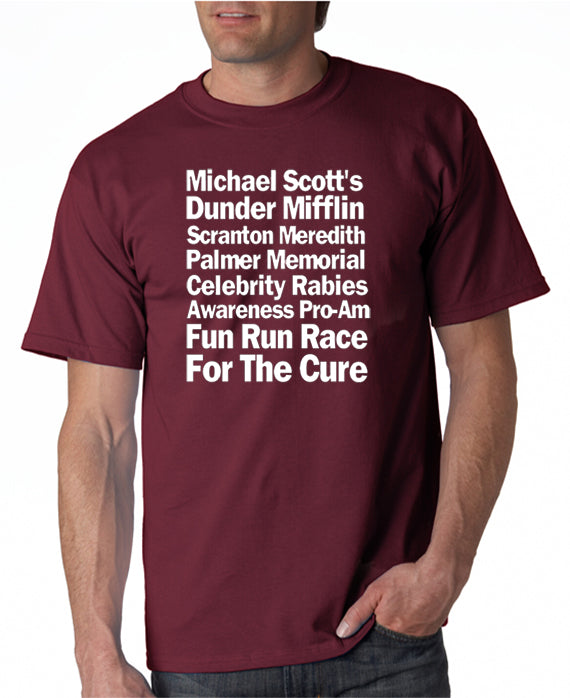 Race for the Rabies Cure T-shirt The Office T-shirts – DesignerTeez
