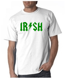 Irish T-shirt - AC/DC Style Irish Tshirt – DesignerTeez